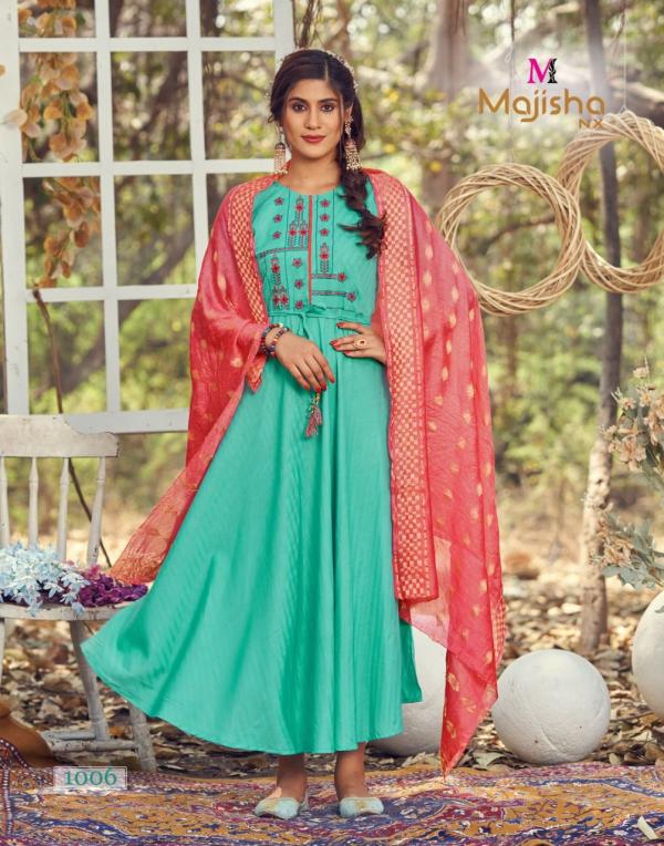 Majisha Nx Pankh 1 Designer Rayon Kurti With Dupatta